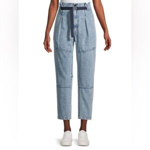 Rag & Bone belted hunter acid wash jeans sz 25